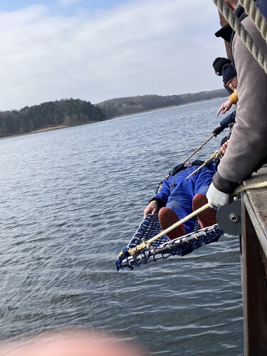 Bergung einer Person mit Kletterrettungsnetz 2